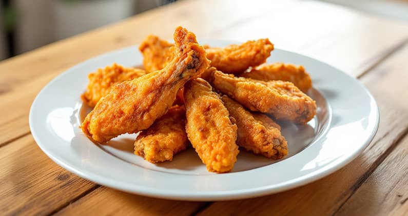 Crispy chicken wings
