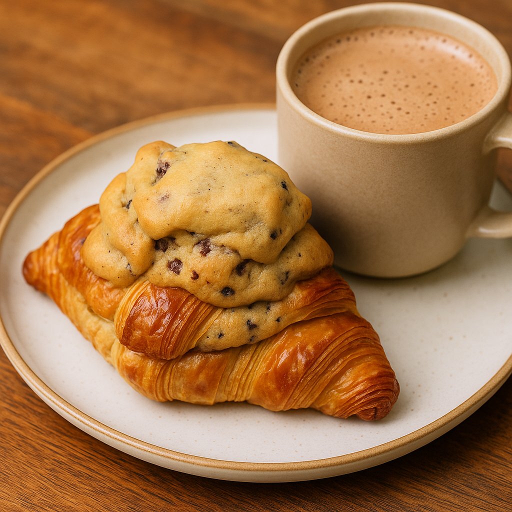 Crookies à l’Airfryer – La fusion gourmande croissant-cookie en 3 minutes