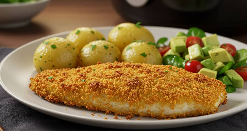 Poisson pané croustillant