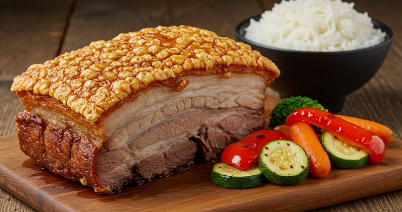 Poitrine de porc croustillante au airfryer