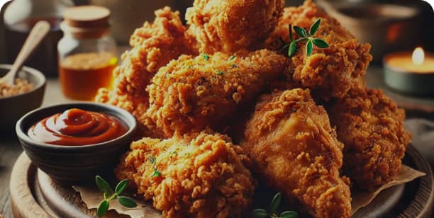Poulet frit croustillant à l'airfryer