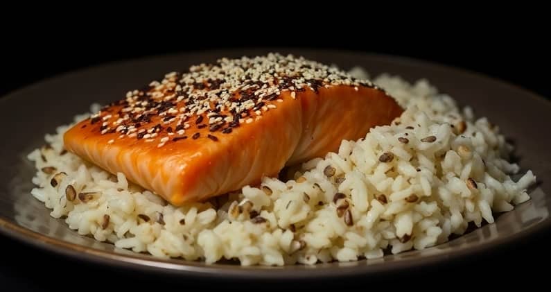 Saumon soja miel au airfryer